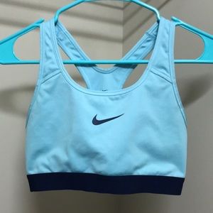 Light Blue Nike Sports Bra